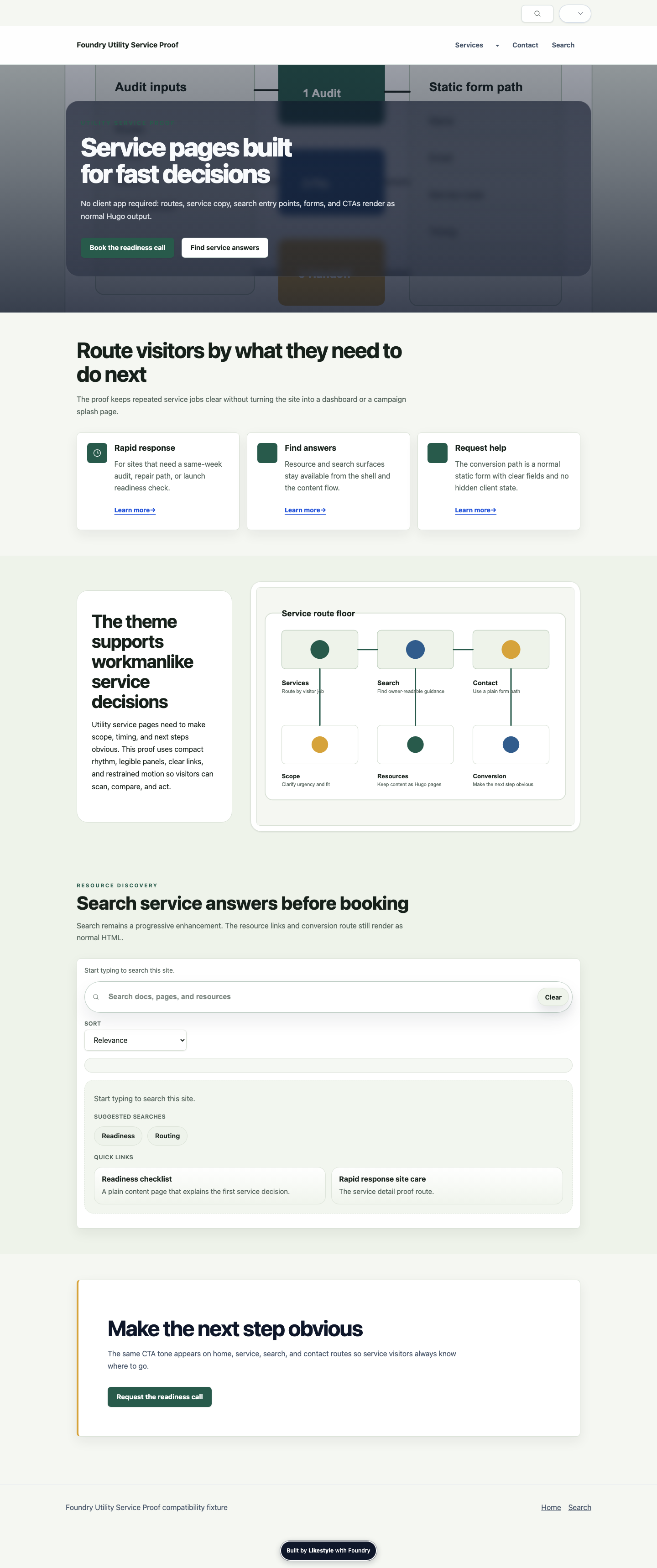 Clear Service Demonstration