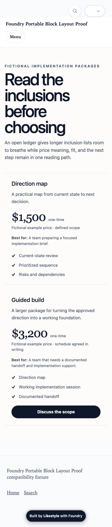 Pricing Tiers Creative Range Demonstration evidence