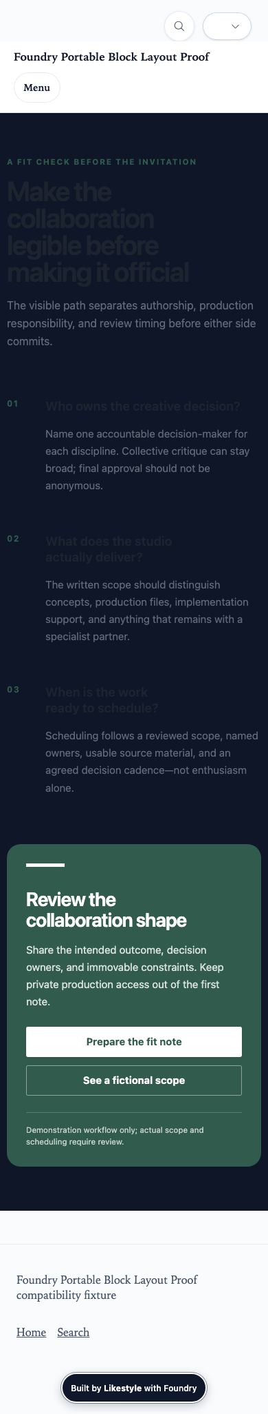 FAQ Follow-up Creative Range Demonstration evidence