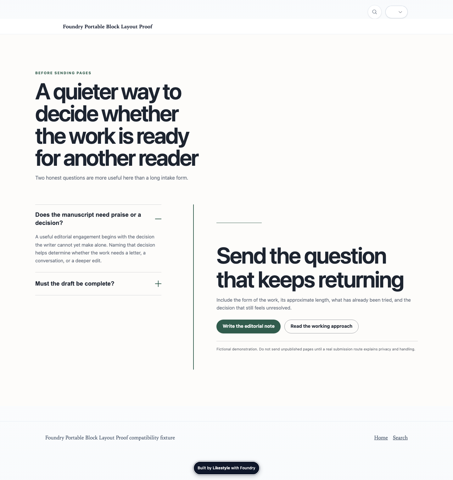 FAQ Follow-up Creative Range Demonstration evidence