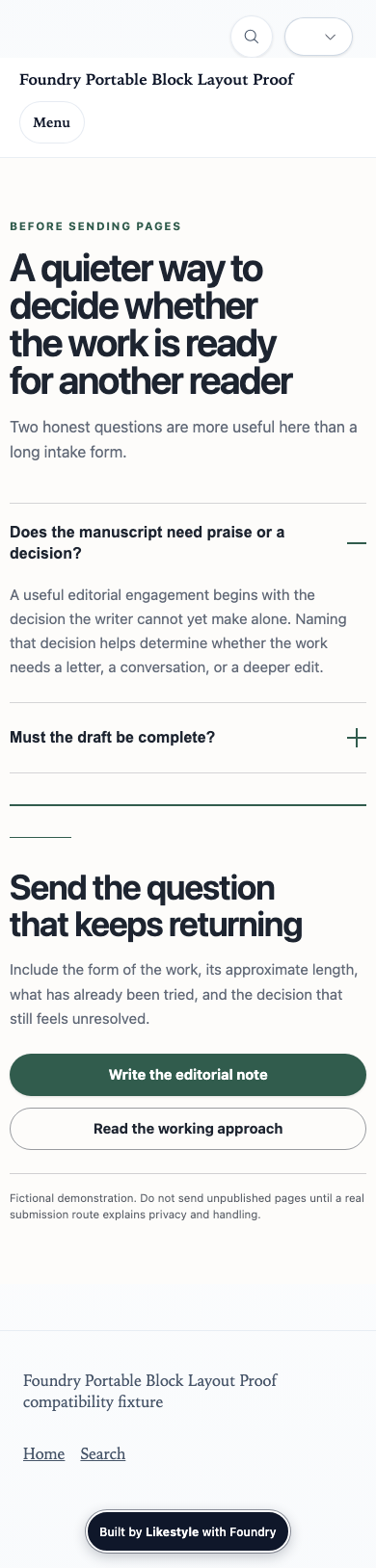 FAQ Follow-up Creative Range Demonstration evidence
